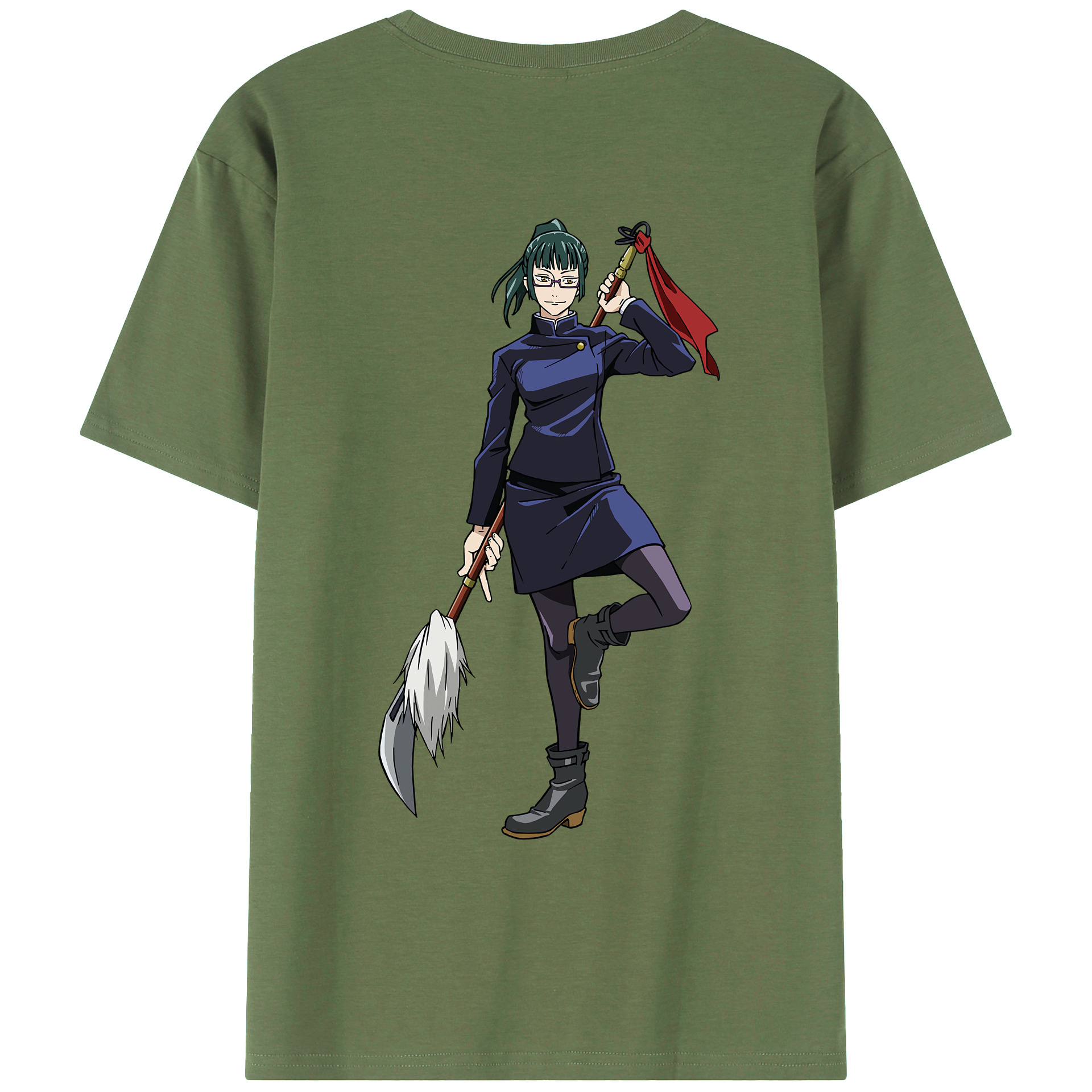 （画像用） 呪術廻戦 Jujutsu Kaisen 綿100％ メンズ半袖Tシャツ（バックプリント） 通気性
